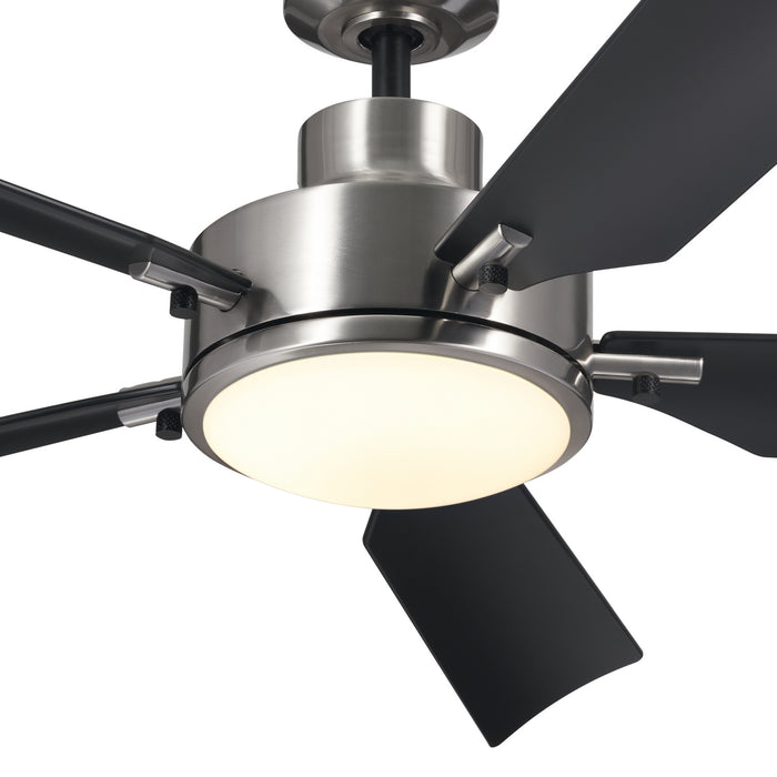 Kichler 56 Inch Ceiling Fan with Steel Body and Lightweight, Contoured ABS Blades