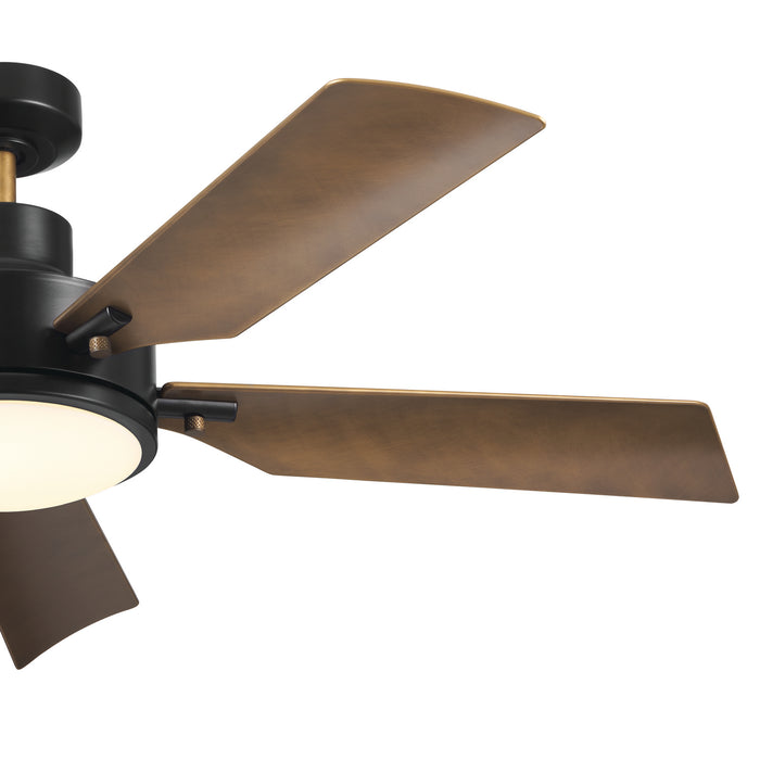 Kichler 56 Inch Ceiling Fan with Steel Body and Lightweight, Contoured ABS Blades