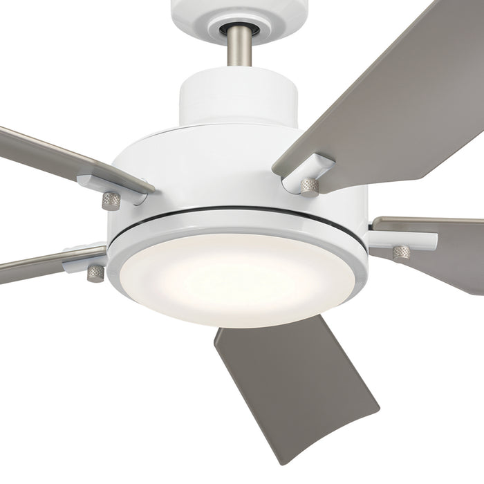 Kichler 56 Inch Ceiling Fan with Steel Body and Lightweight, Contoured ABS Blades