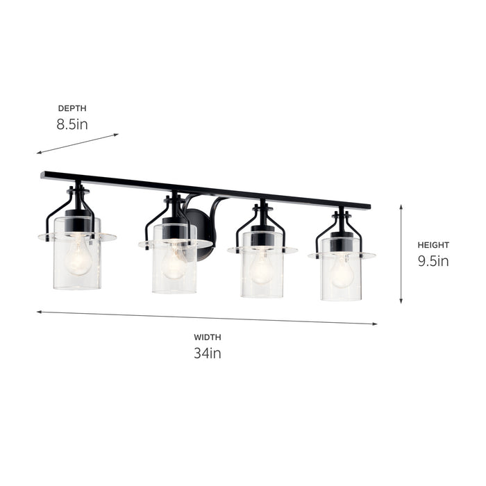 Kichler 34.25 Inch Four Light Bath