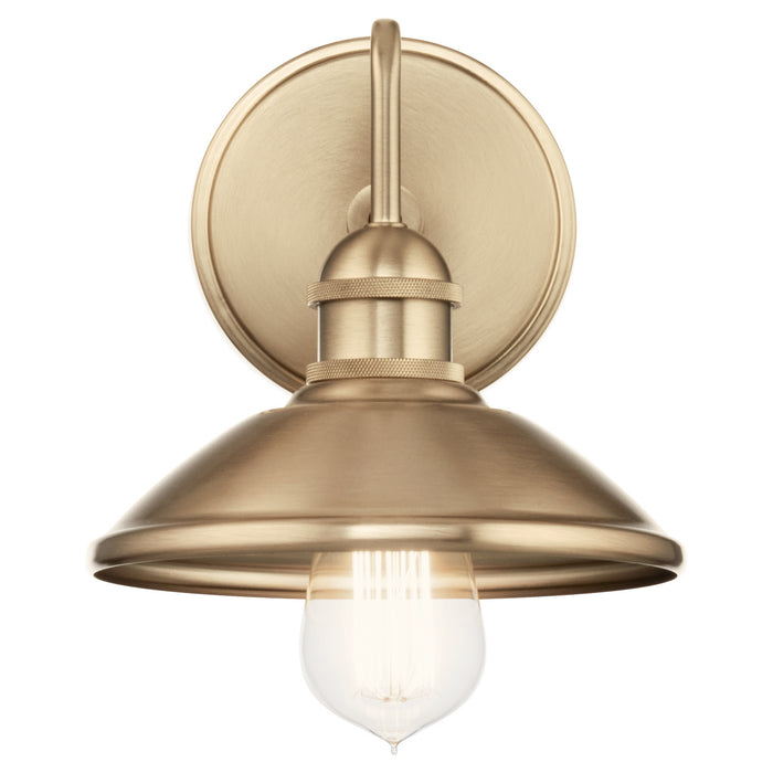 Kichler 7.5 Inch One Light Wall Sconce In Metal Dome Shade