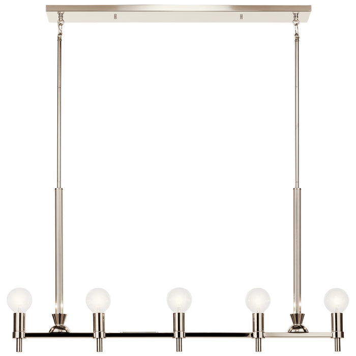 Kichler 21.25 Inch Five Light Linear Chandelier