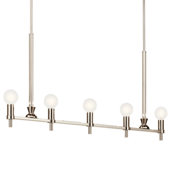 Kichler 21.25 Inch Five Light Linear Chandelier