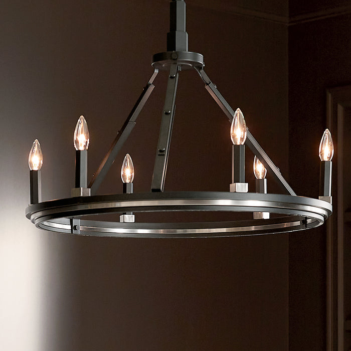 Kichler 24 Inch Six Light Chandelier