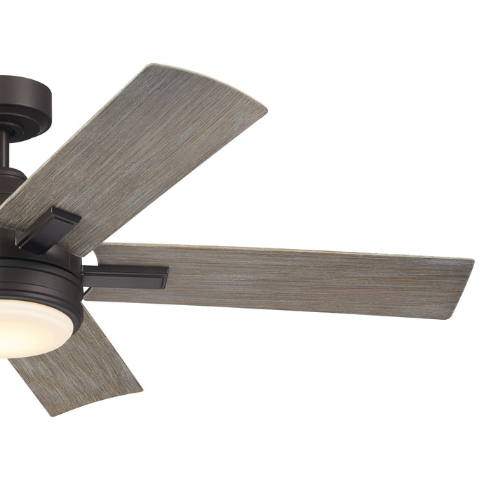 Kichler 52 Inch Ceiling Fan with 4 Inch Integrated, Dimmable 3000K LED