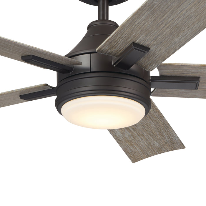 Kichler 52 Inch Ceiling Fan with 4 Inch Integrated, Dimmable 3000K LED