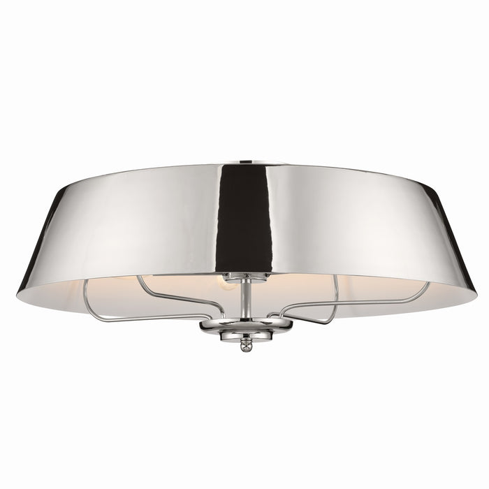 Kichler 22 Inch Four Light Convertible Pendant To Semi Flush Mount