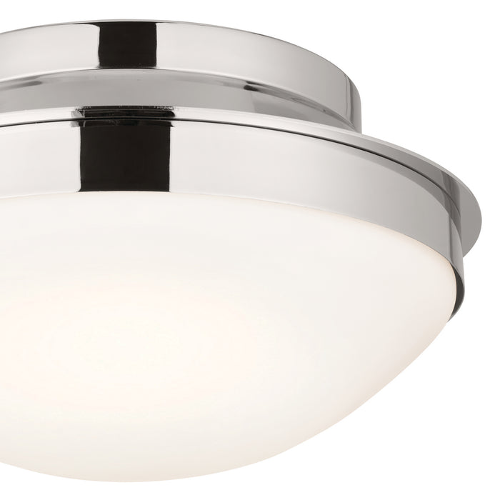 Kichler 13.5 Inch Two Light Flush Mount Light with Metal Base Finish