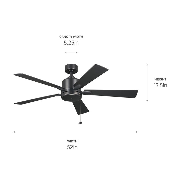 Kichler Ceiling Fan in Black