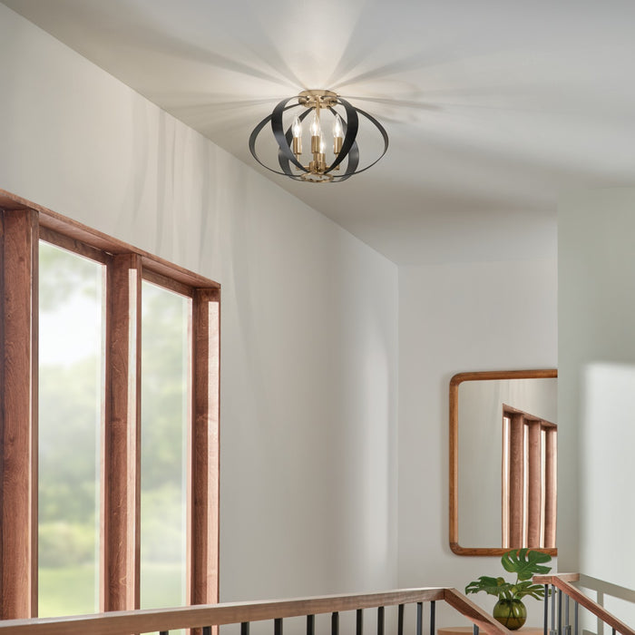 Kichler 17.75 Inch Four Light Flush Mount