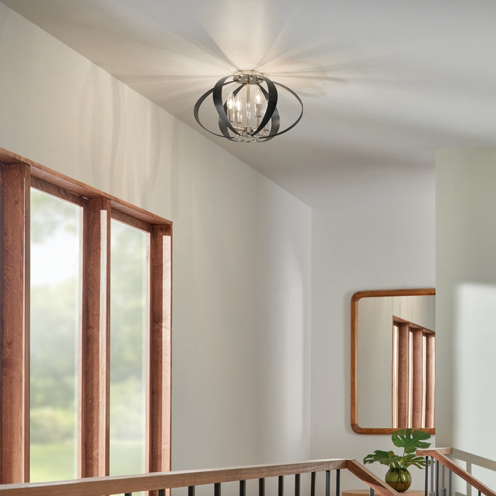 Kichler 17.75 Inch Four Light Flush Mount