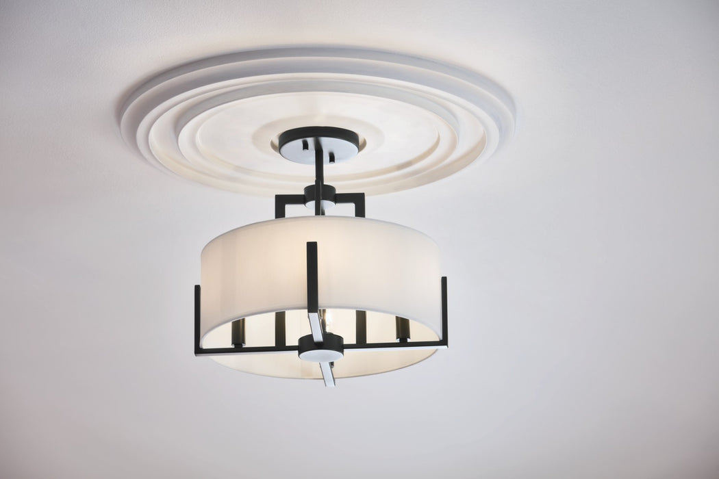 Kichler 15.5 Inch Four Light Semi Flush Mount