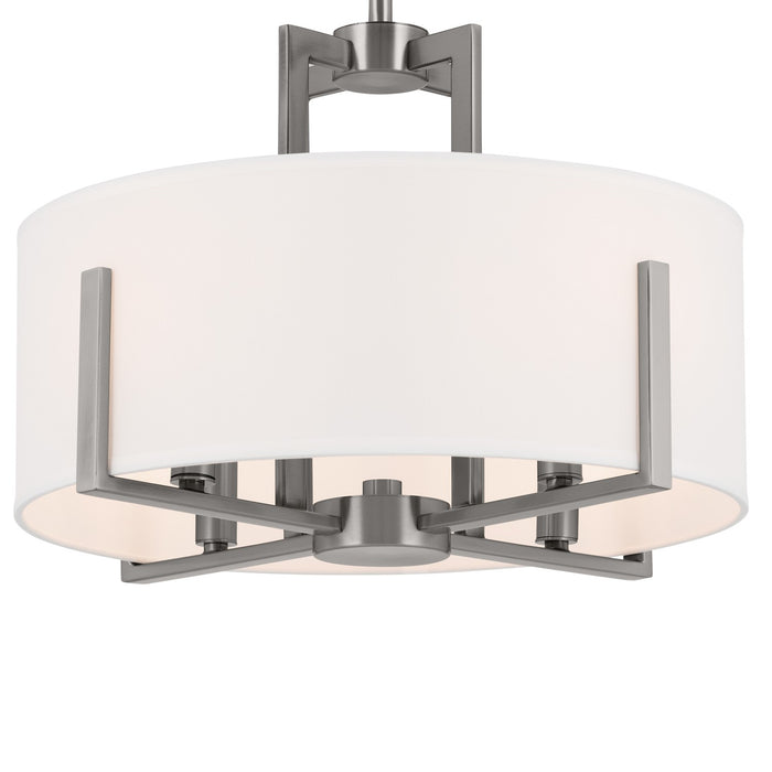 Kichler 15.5 Inch Four Light Semi Flush Mount