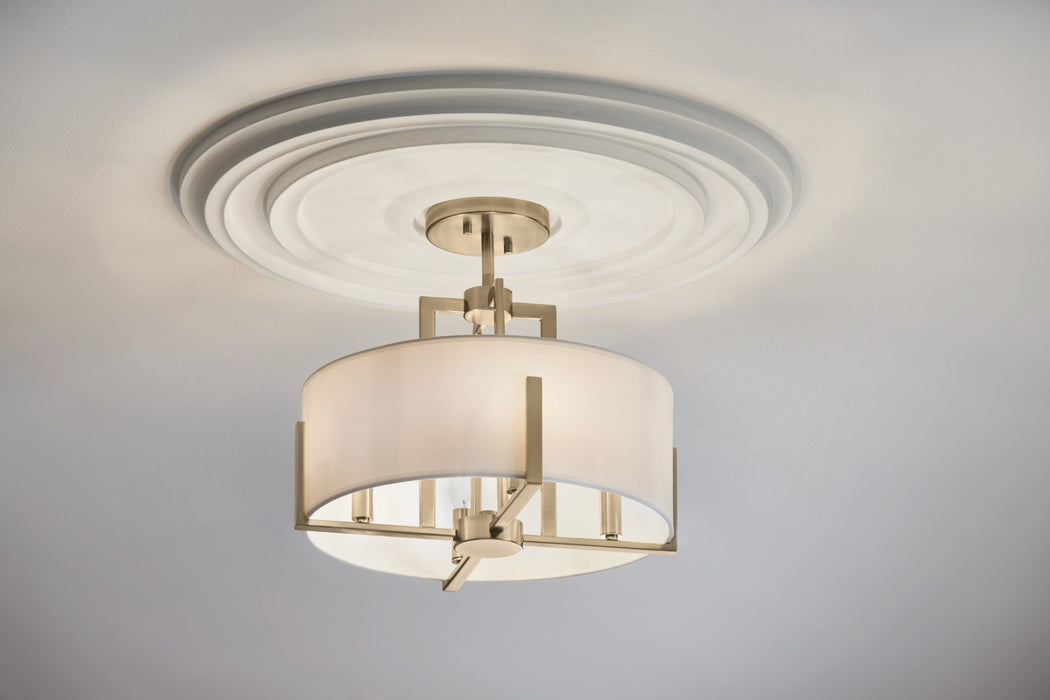 Kichler 15.5 Inch Four Light Semi Flush Mount