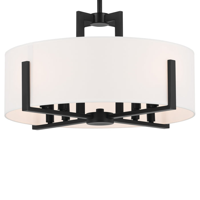 Kichler 20 Inch Eight Light Semi Flush Mount