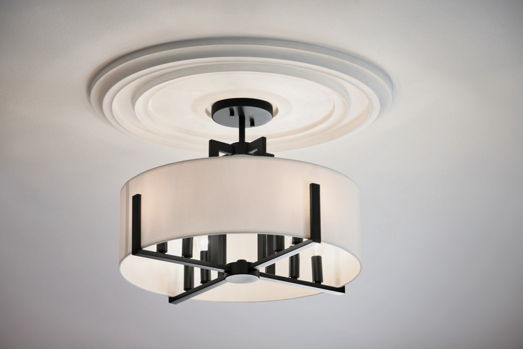 Kichler 20 Inch Eight Light Semi Flush Mount