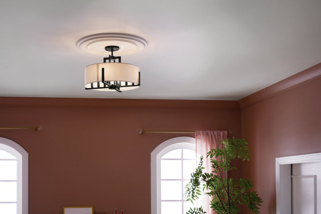 Kichler 20 Inch Eight Light Semi Flush Mount