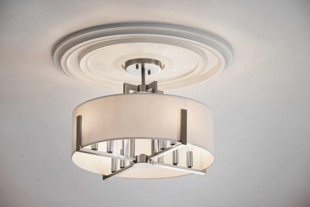 Kichler 20 Inch Eight Light Semi Flush Mount