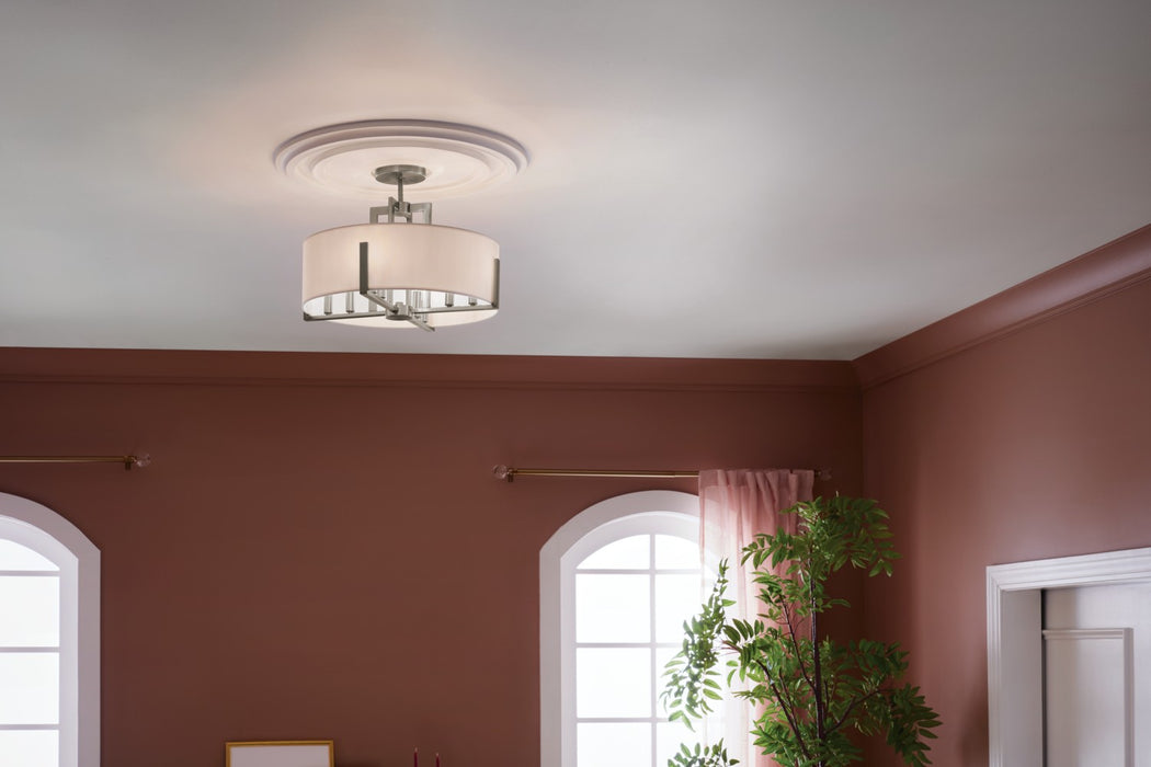 Kichler 20 Inch Eight Light Semi Flush Mount