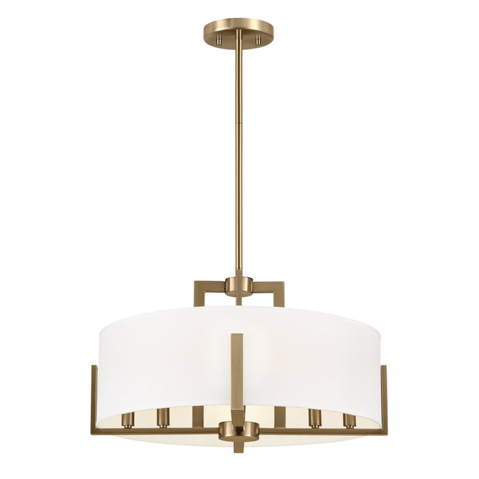 Kichler 20 Inch Eight Light Semi Flush Mount