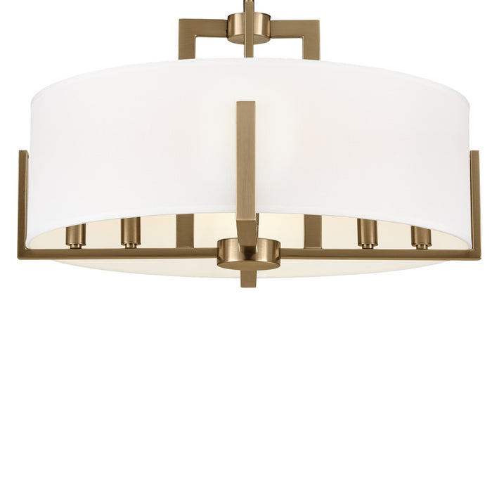 Kichler 20 Inch Eight Light Semi Flush Mount