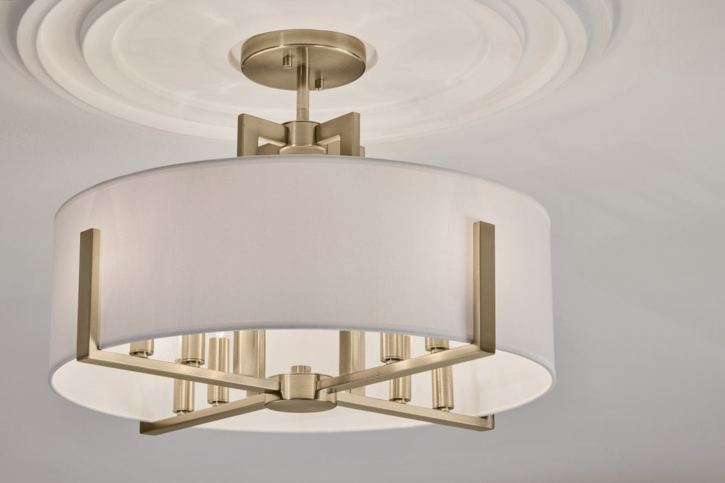 Kichler 20 Inch Eight Light Semi Flush Mount