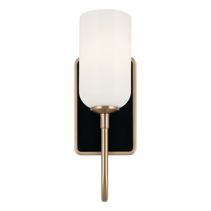 Kichler 5 Inch One Light Wall Sconce with Opal Glass