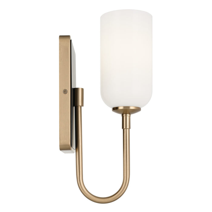 Kichler 5 Inch One Light Wall Sconce with Opal Glass