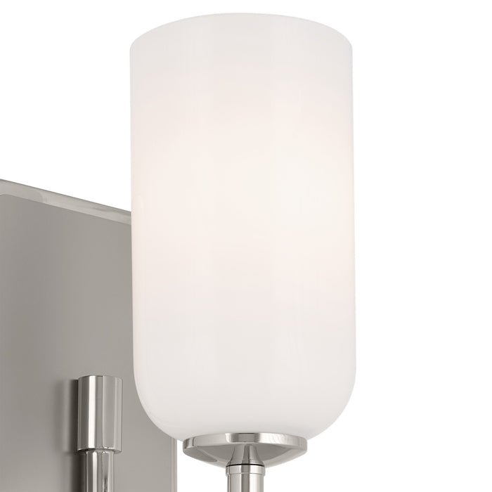 Kichler 5 Inch One Light Wall Sconce with Opal Glass