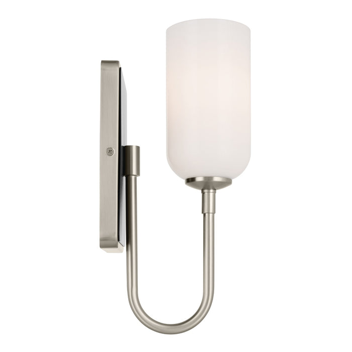 Kichler 5 Inch One Light Wall Sconce with Opal Glass