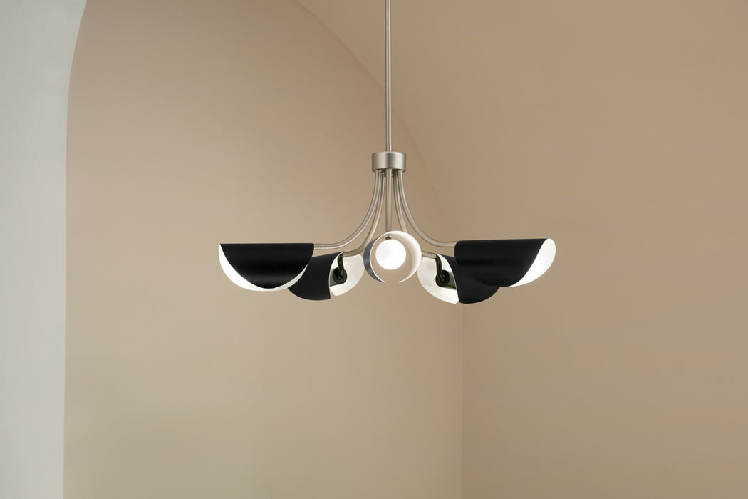 Kichler 29.25 Inch Five Light Convertible Chandelier To Semi Flush Mount