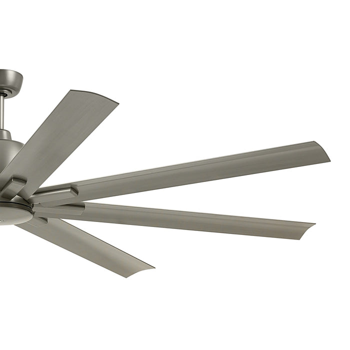 Kichler 75 Inch Ceiling Fan with Steel Body and Aluminum Blades