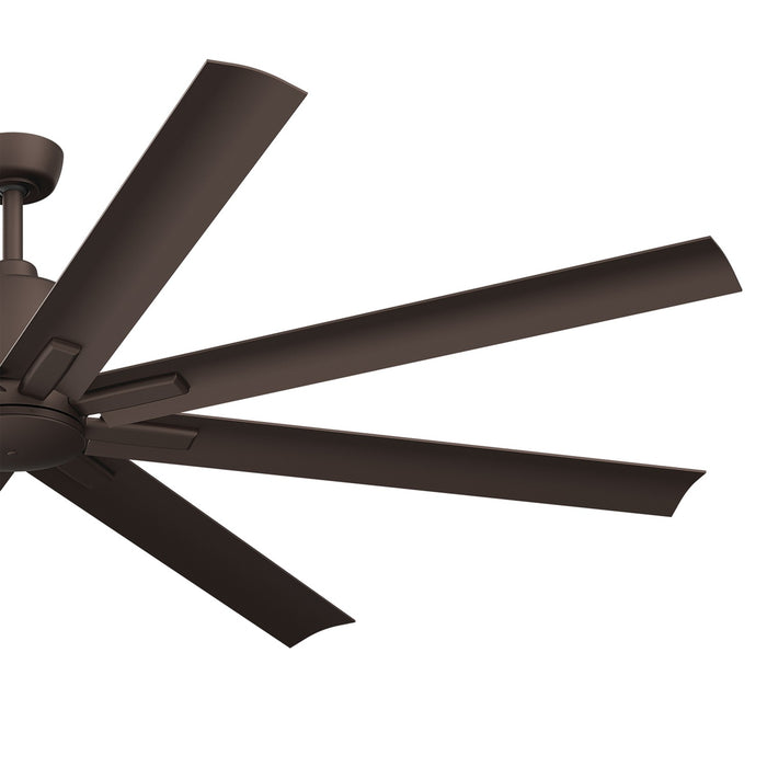 Kichler 75 Inch Ceiling Fan with Steel Body and Aluminum Blades