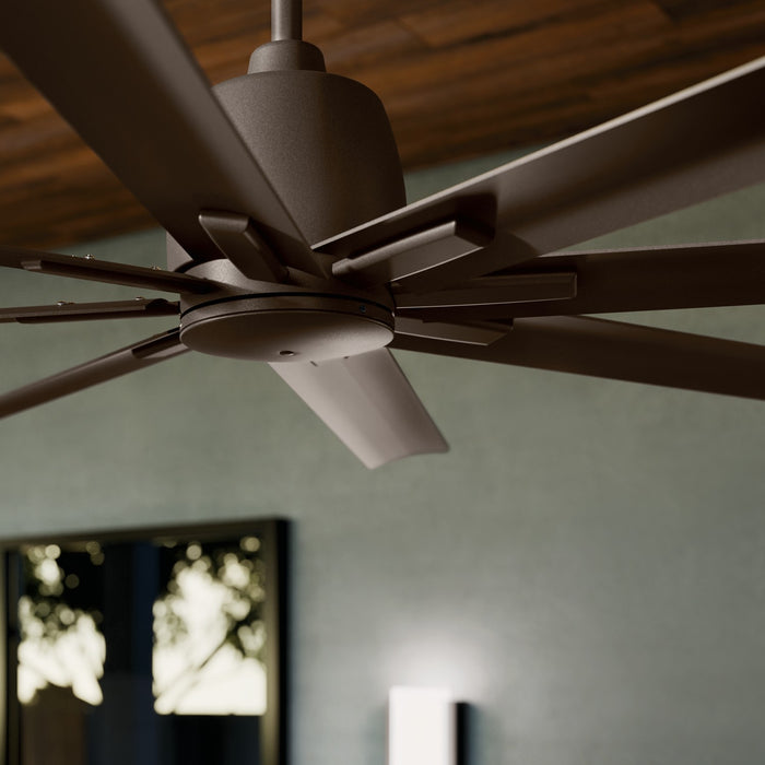 Kichler 75 Inch Ceiling Fan with Steel Body and Aluminum Blades