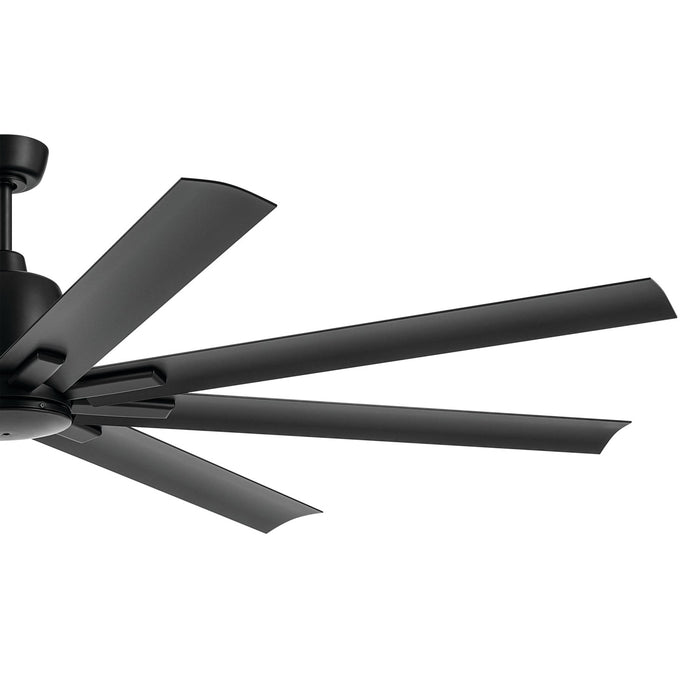 Kichler 75 Inch Ceiling Fan with Steel Body and Aluminum Blades