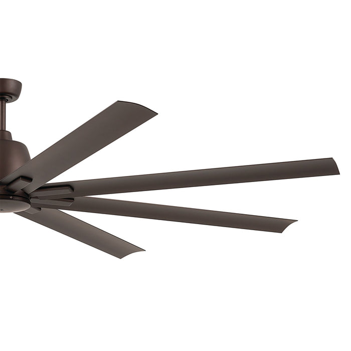 Kichler 84 Inch Ceiling Fan with Steel Body and Aluminum Blades