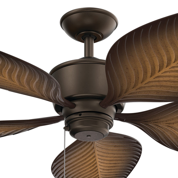 Kichler 56 Inch Ceiling Fan Stainless Steel Body with ABS Blades