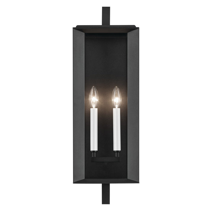 Kichler Two Light Outdoor Wall Mount In Black Finish