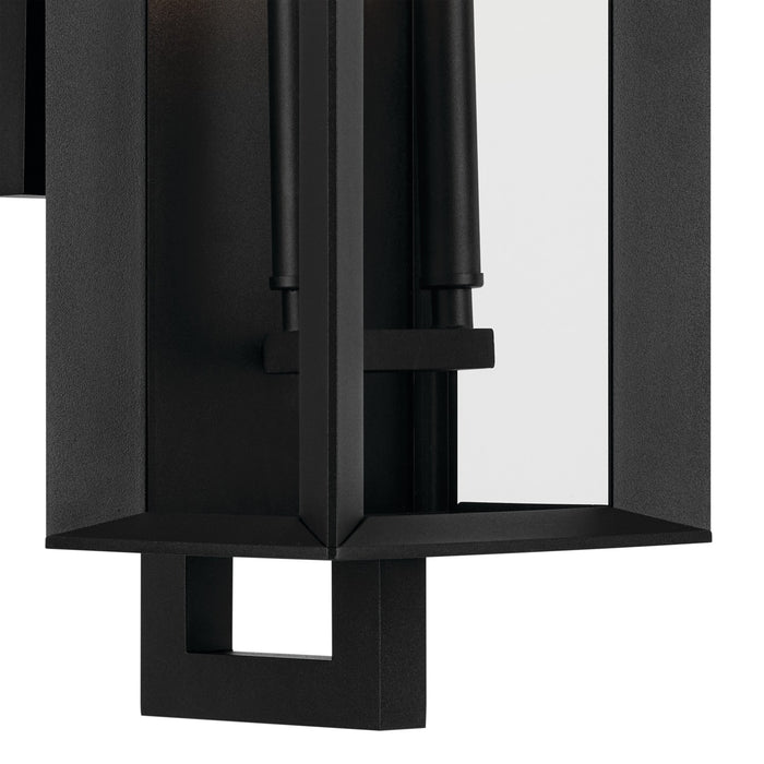 Kichler Two Light Outdoor Wall Mount In Black Finish