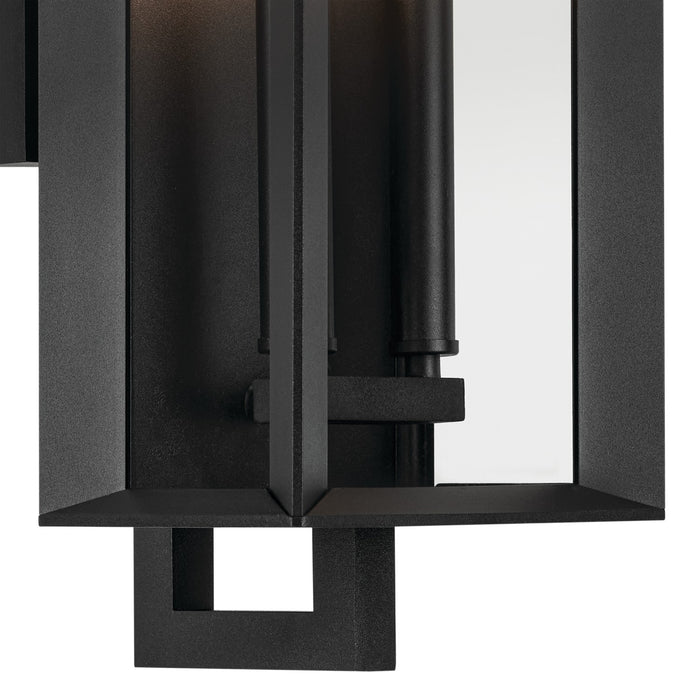 Kichler Two Light Outdoor Wall Mount In Black Finish