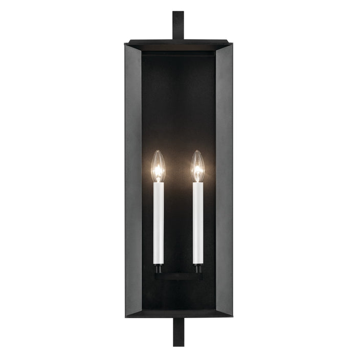 Kichler Two Light Outdoor Wall Mount In Black Finish