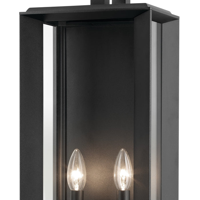 Kichler Two Light Outdoor Wall Mount In Black Finish