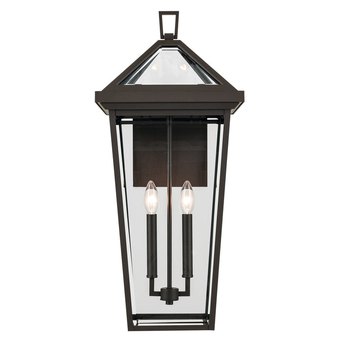 Kichler 26 Inch Two Light Outdoor Wall Mount with Clear Beveled Glass