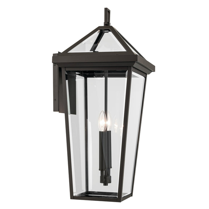 Kichler 26 Inch Two Light Outdoor Wall Mount with Clear Beveled Glass