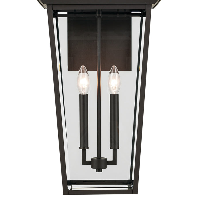 Kichler 26 Inch Two Light Outdoor Wall Mount with Clear Beveled Glass