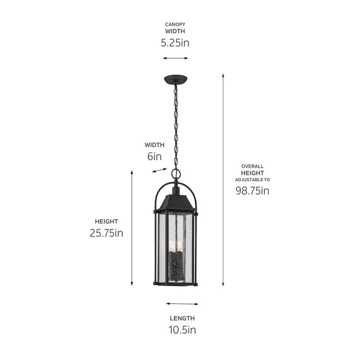 Kichler 6 Inch LED Wall Hanging 4-Light