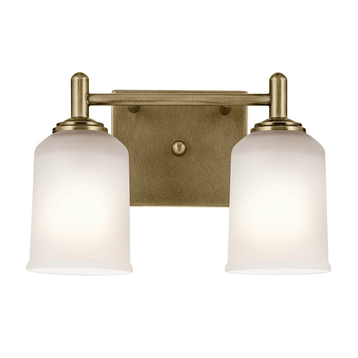 Kichler 12.5 Inch Two Light Bath with Removable Glass