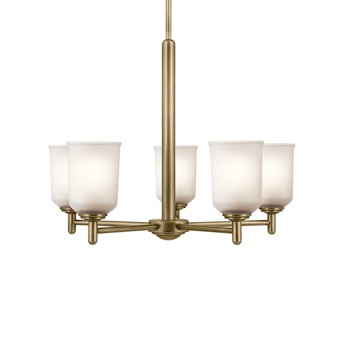 Kichler Five Light Chandelier with Removable Glass