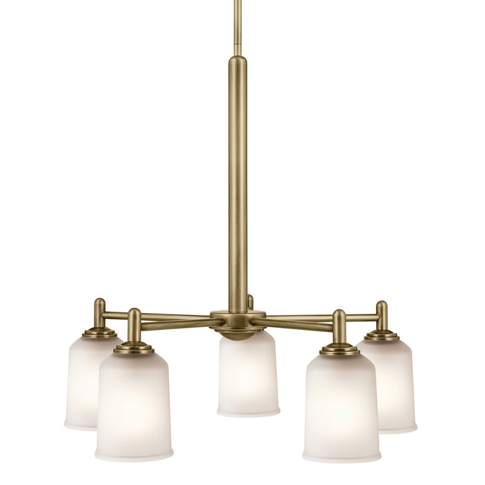 Kichler Five Light Chandelier with Removable Glass