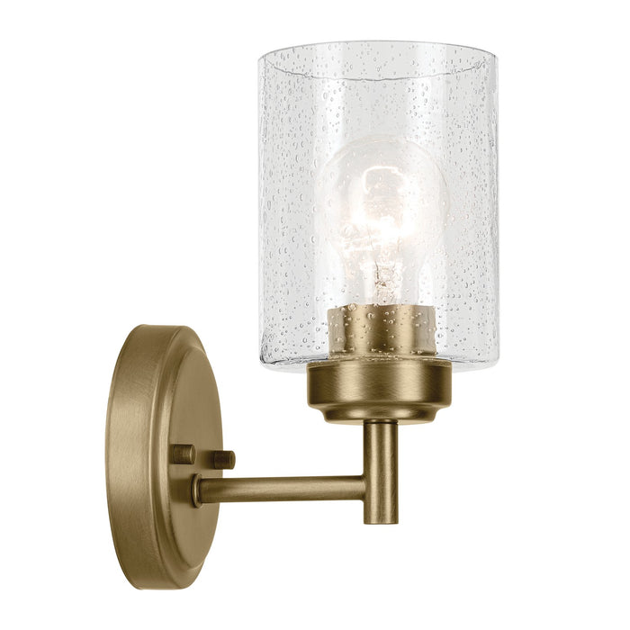 Kichler 4.75 Inch One Light Wall Sconce with Clear Seeded Glass